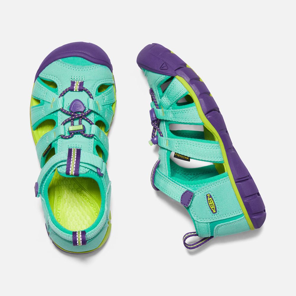 Sandales Keen Enfant Turquoise/Violette | Seacamp Ii Cnx | BKCHG-7051